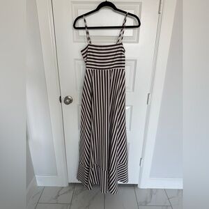 Striped Black and White Maxi Dress